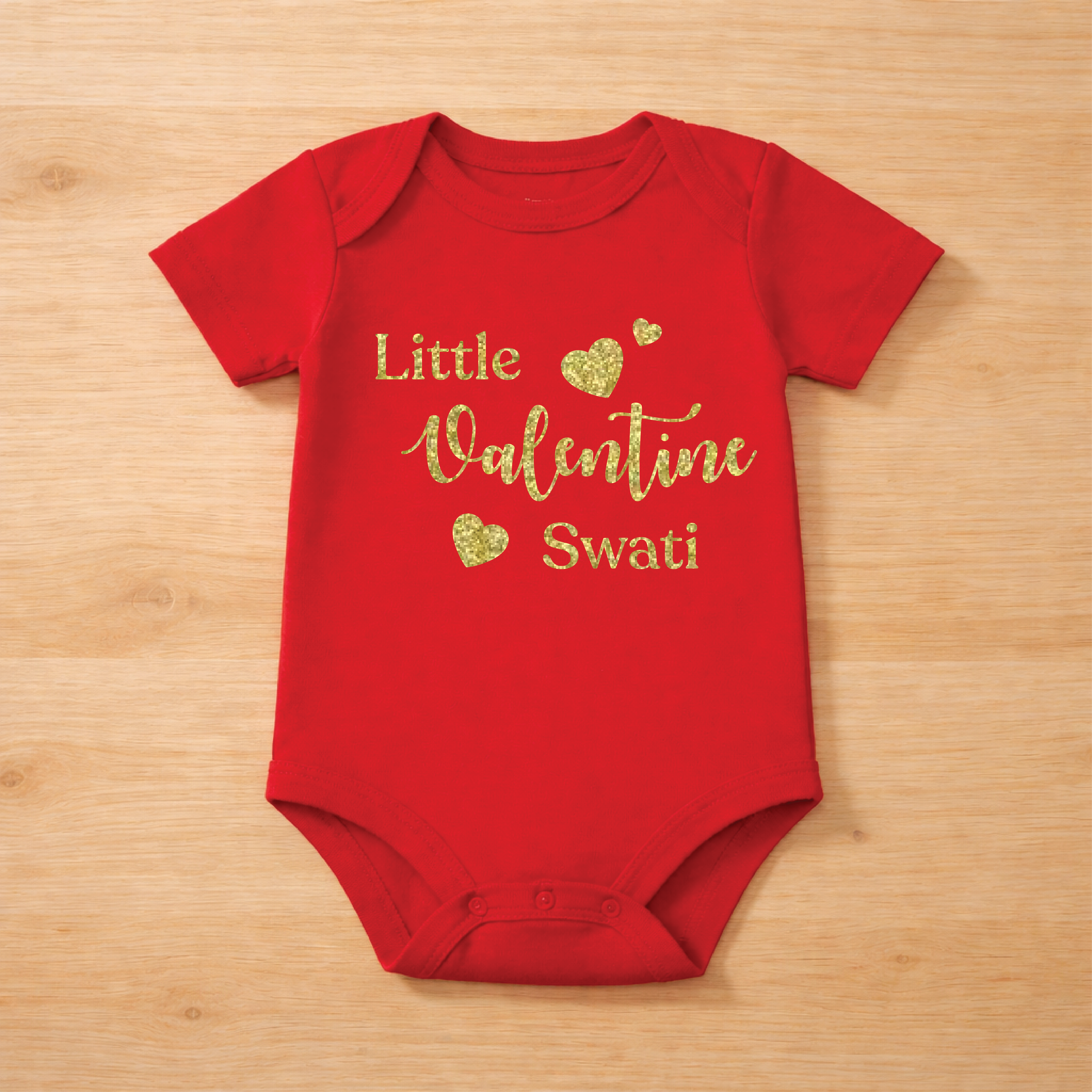 Little Valentine Onesie / T-shirt Glitter