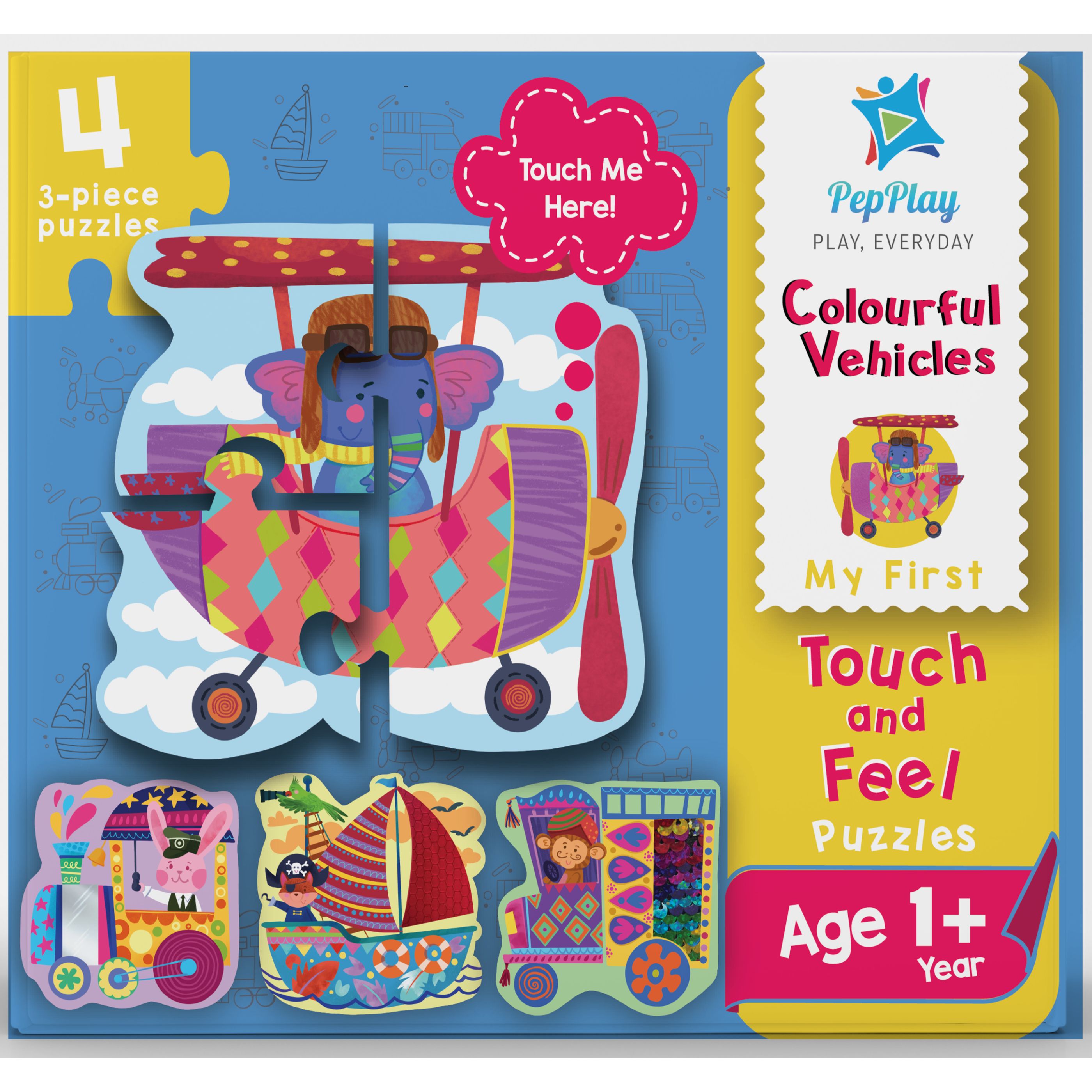 My First Touch & Feel Puzzles – Colourful Vehicles