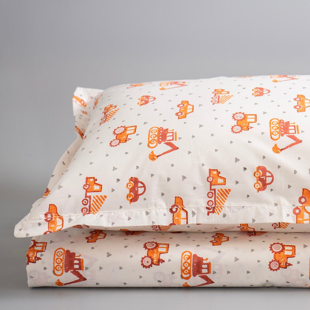 Gudgoodie Kids Flat Bedsheet Set  - 100% Cotton Percale - Queen/Double Bedsheet