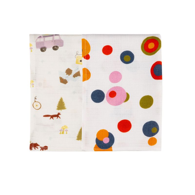 Organic Muslin Burp Cloth-Pack of 2