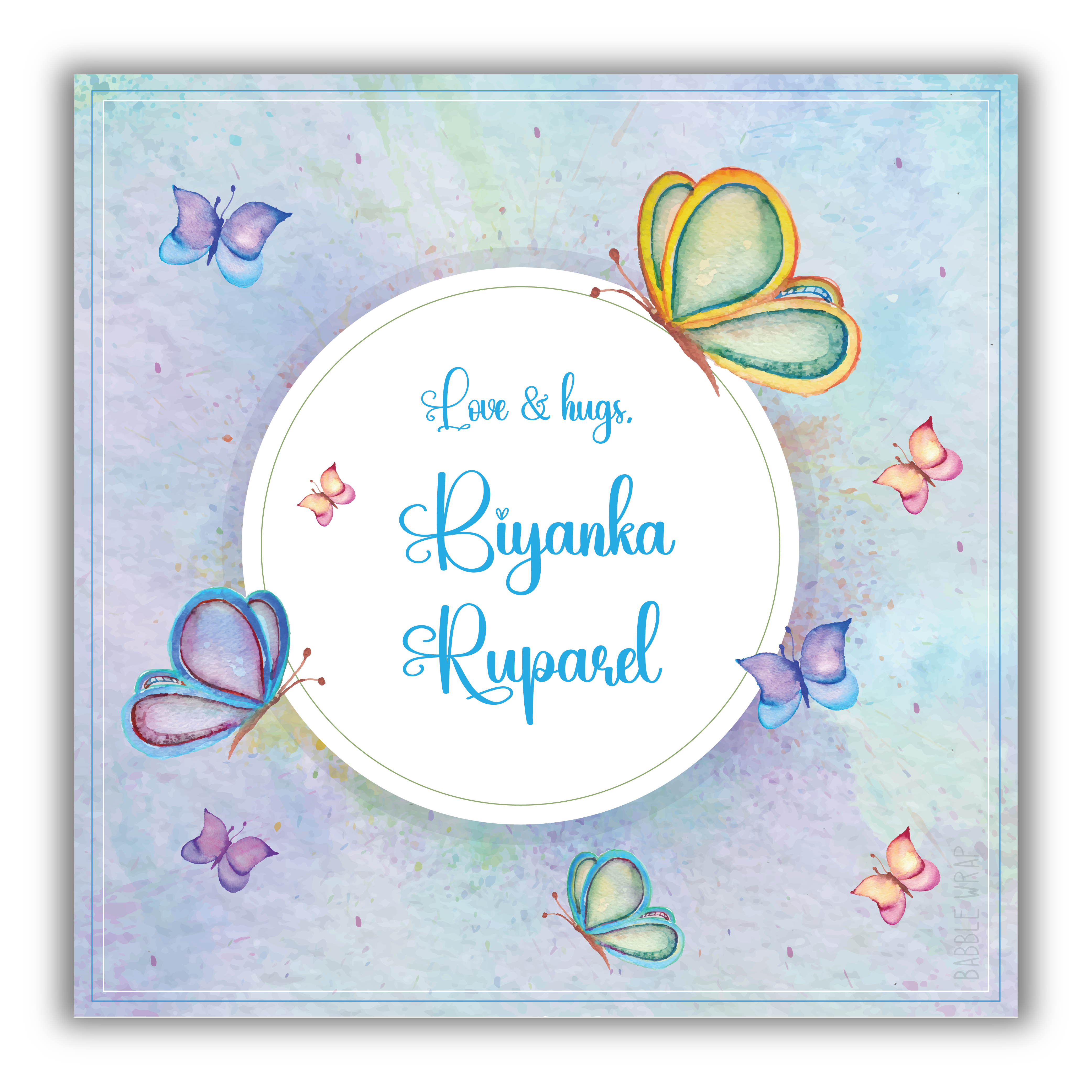 Gift Tag - Butterfly Wings (Set of 24)