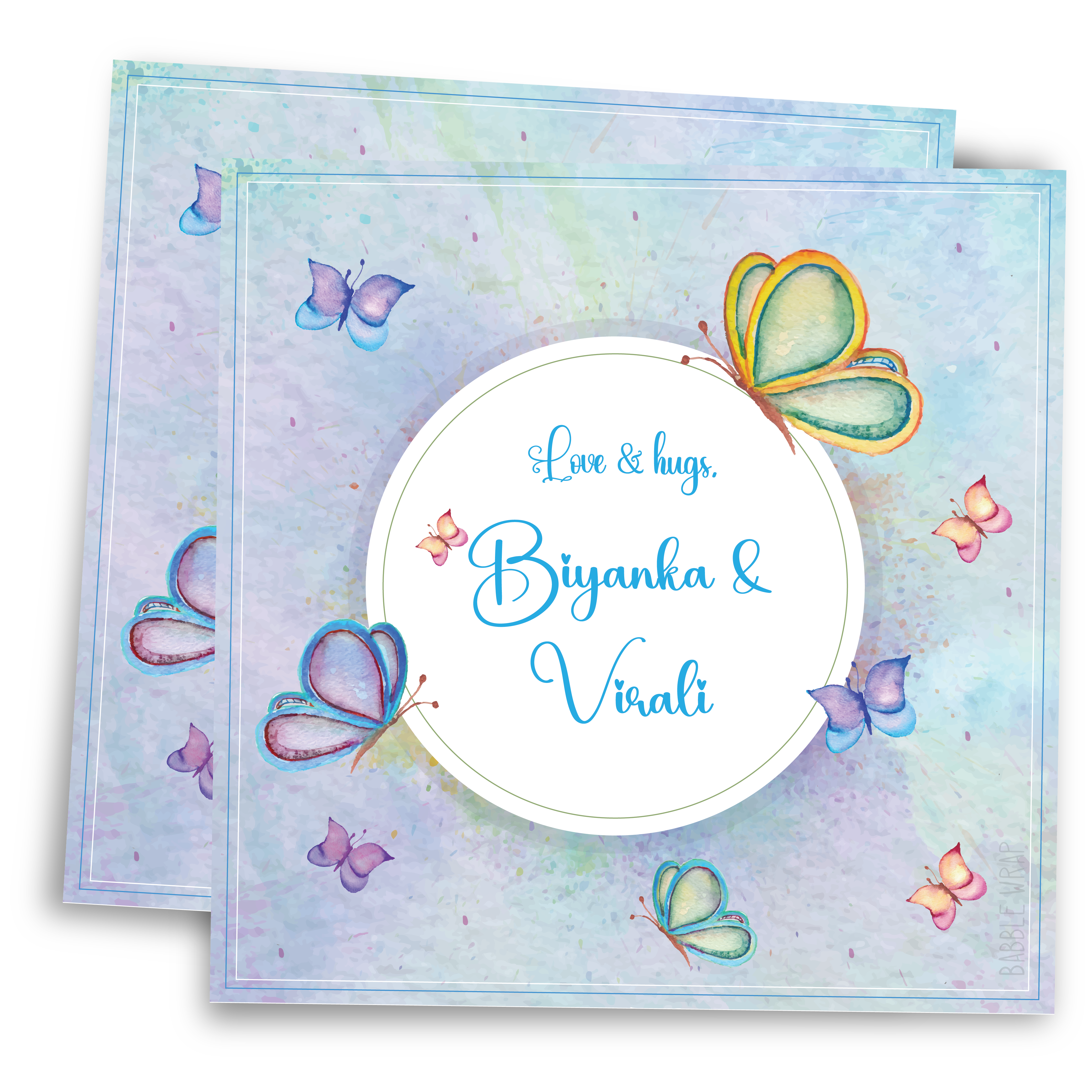 Gift Tag - Butterfly Wings (Set of 24)