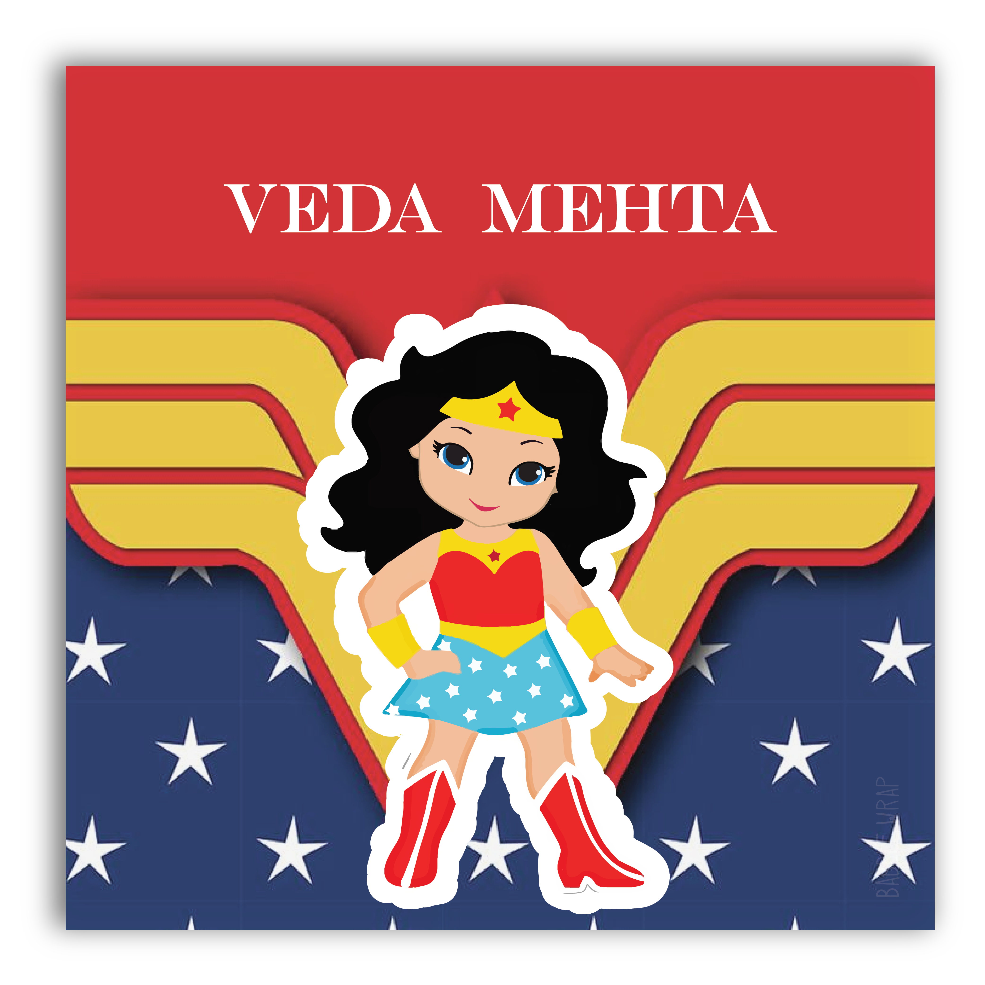 Gift Tag - Wonder Woman Power (Set of 24)