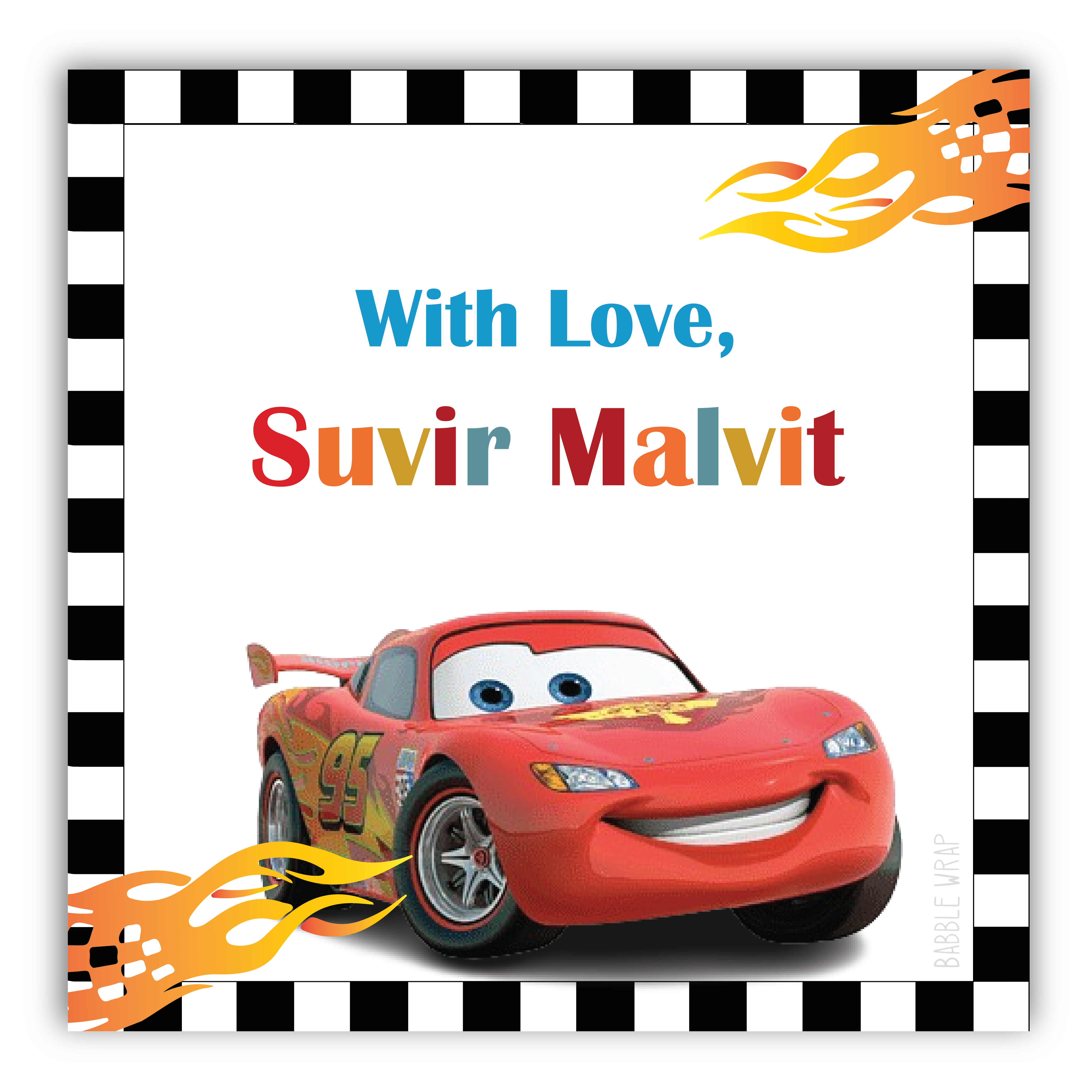 Gift Tag - McQueen’s Raceway (Set of 24)