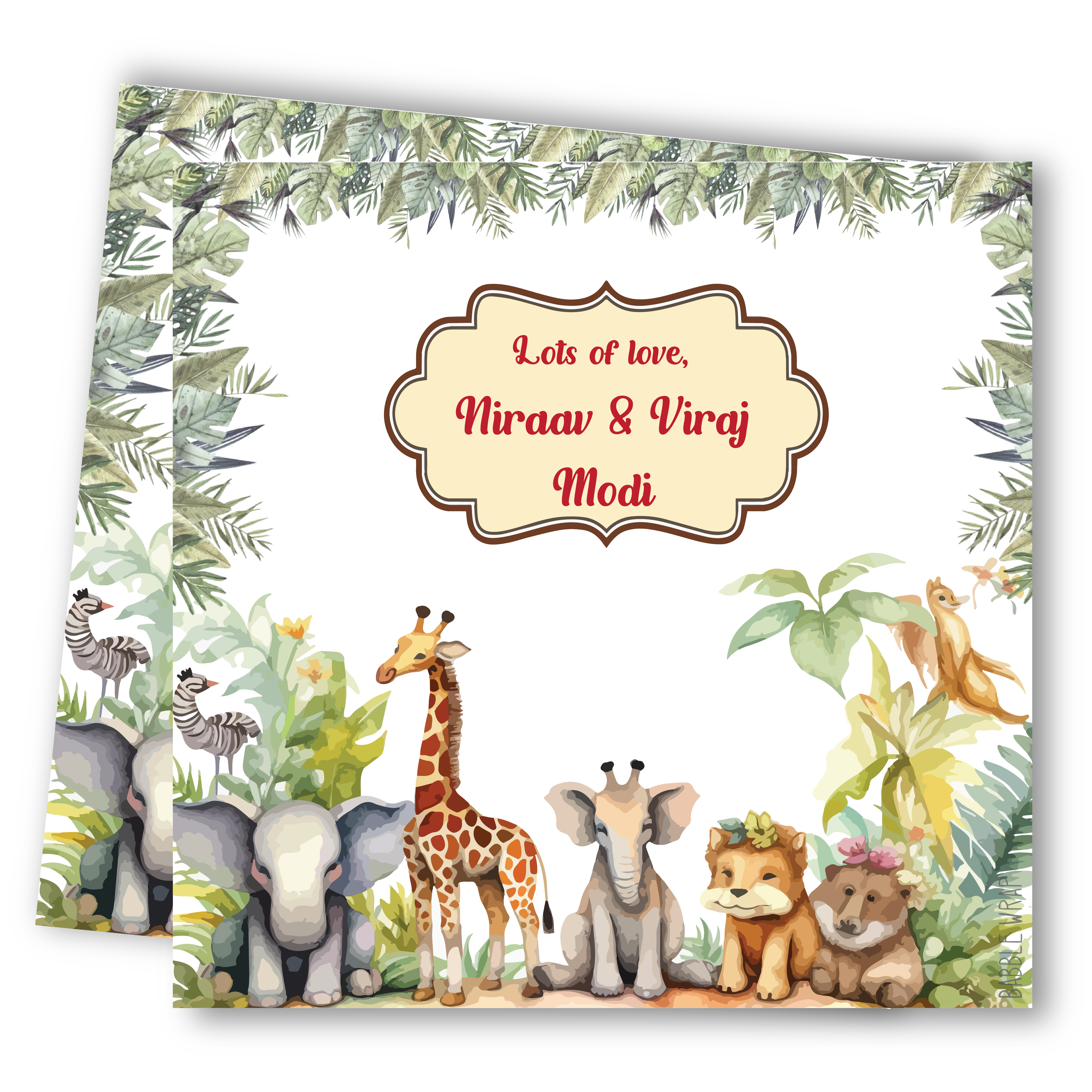 Gift Tag - Animal Kingdom (Set of 24)