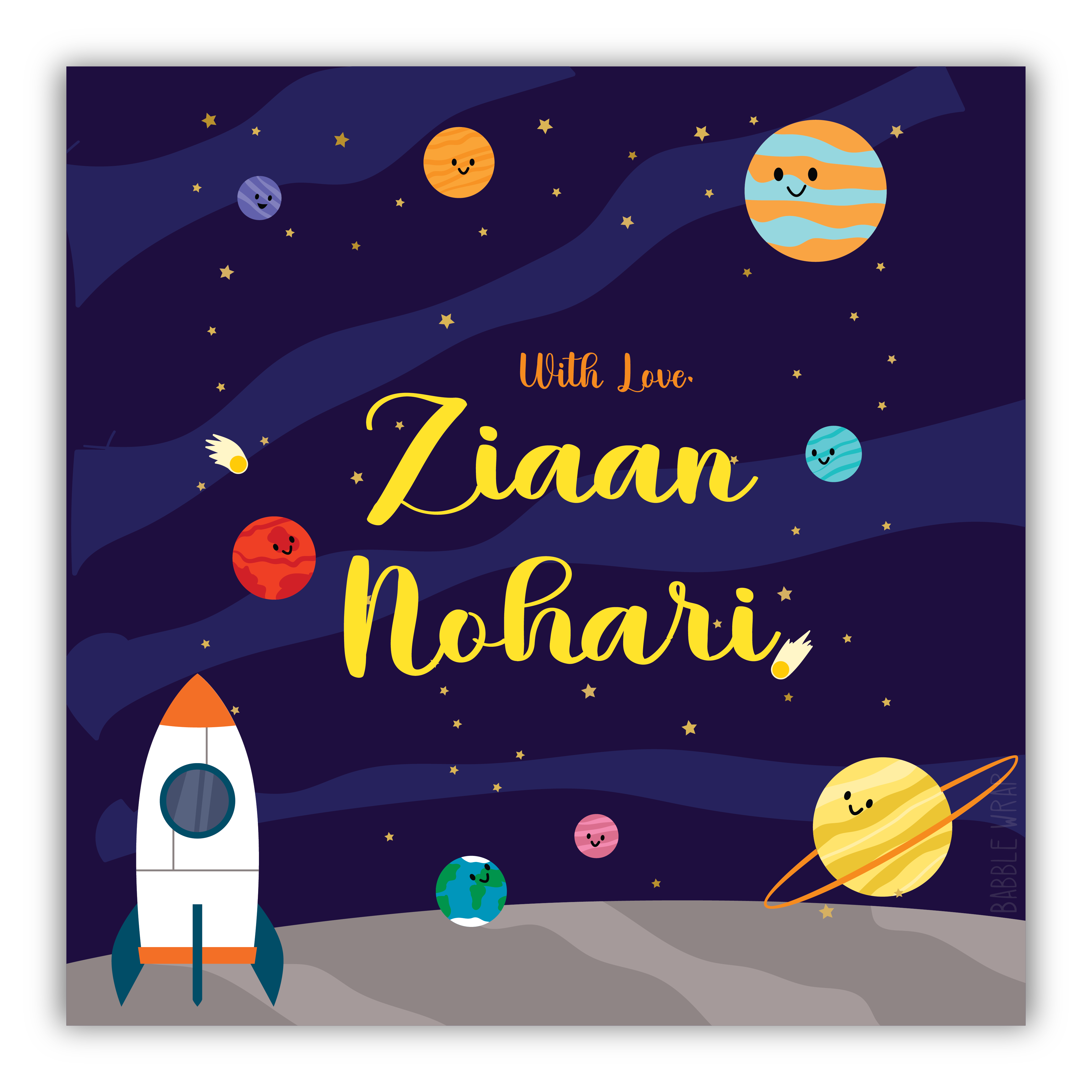Gift Tag - Cosmic Cheers (Set of 24)