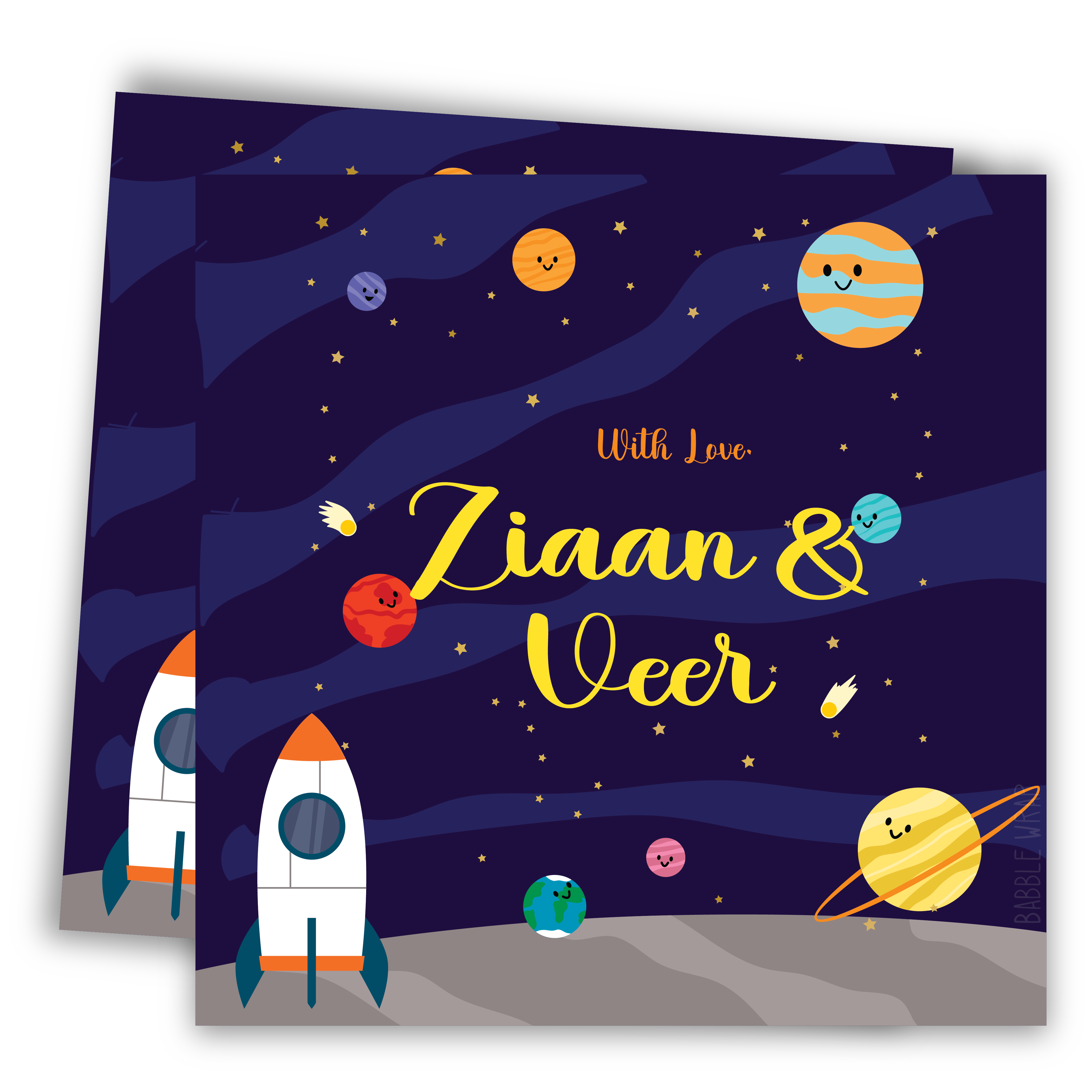 Gift Tag - Cosmic Cheers (Set of 24)