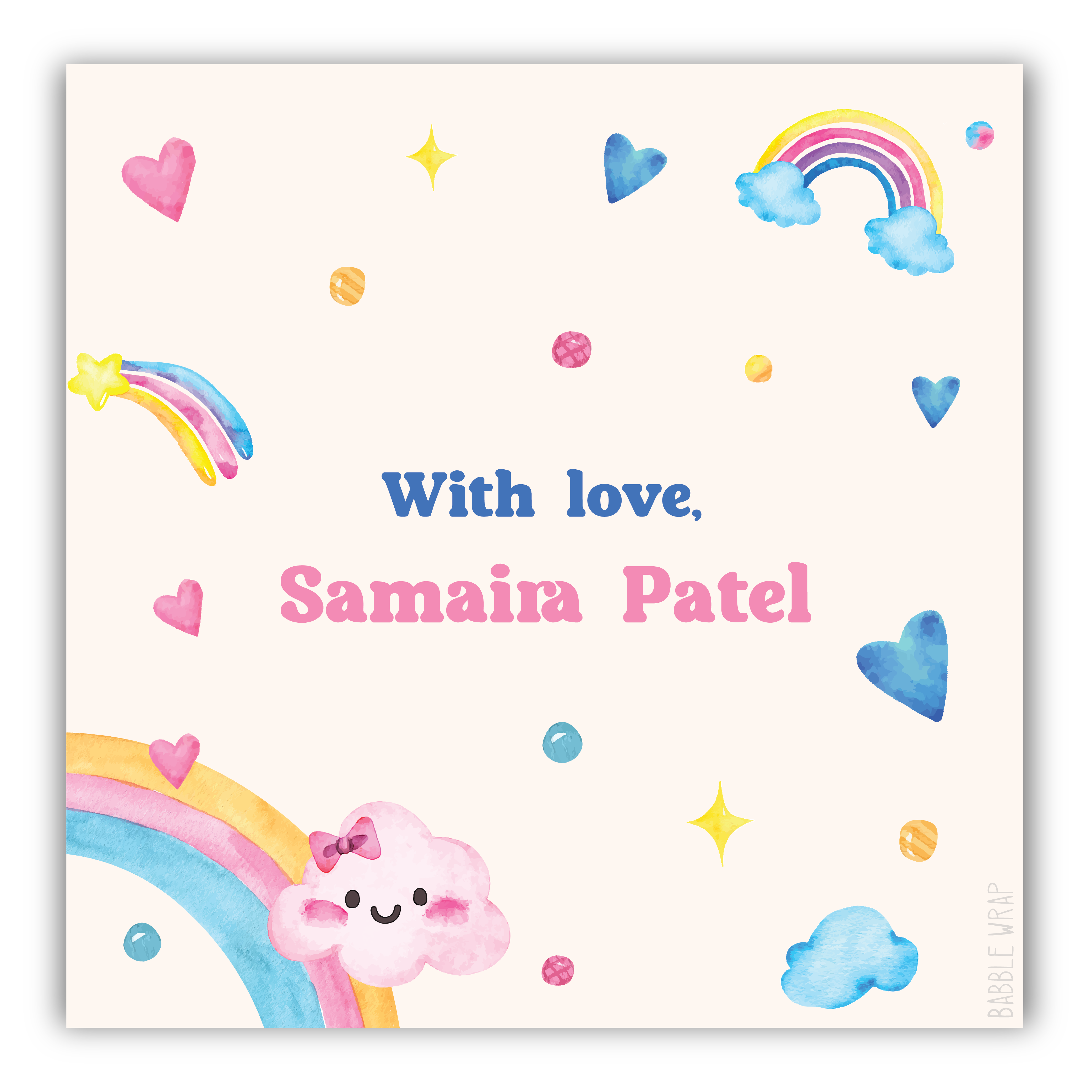 Gift Tag - Rainbows and Smiles (Set of 24)