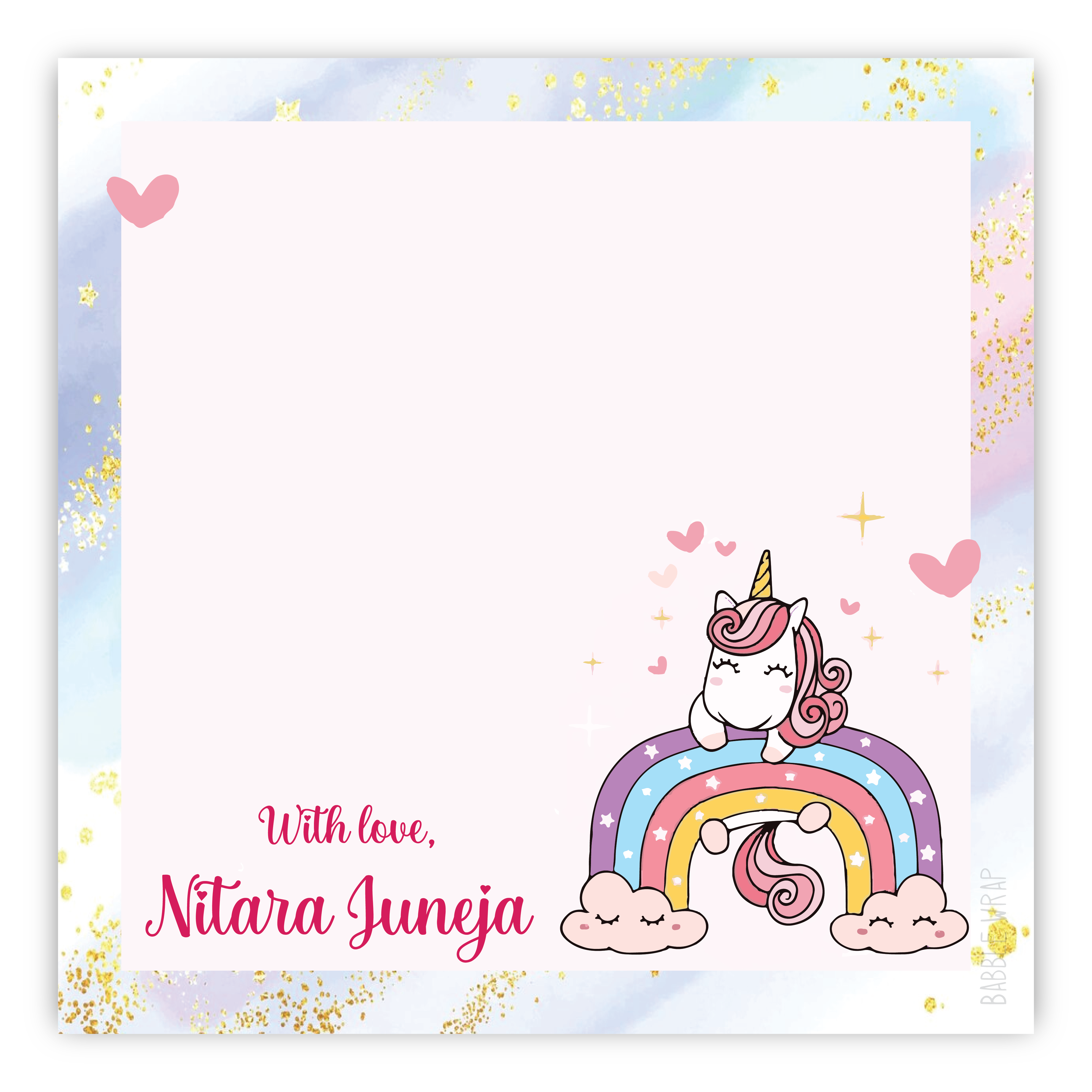 Gift Tag - Sparkling Unicorn (Set of 24)