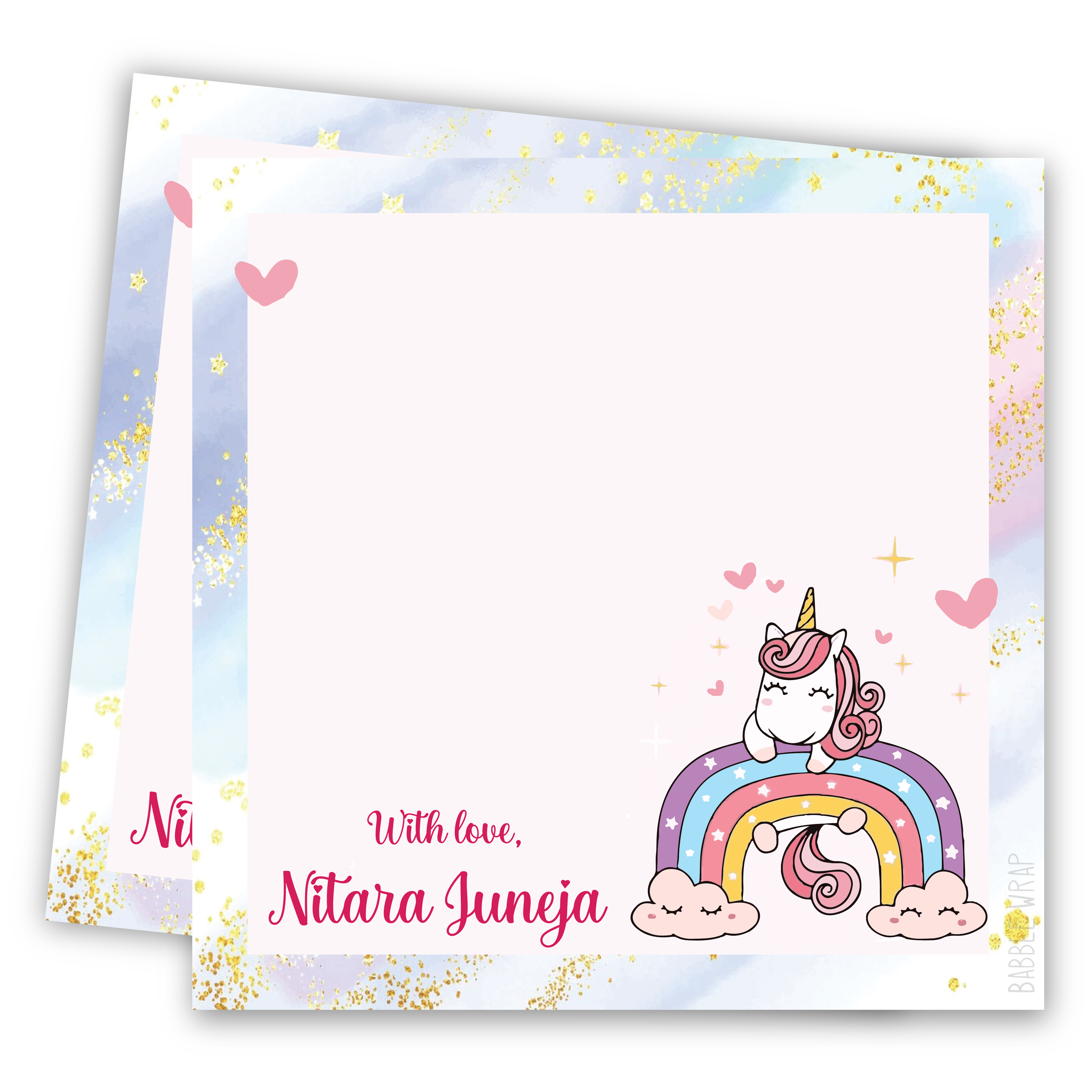 Gift Tag - Sparkling Unicorn (Set of 24)