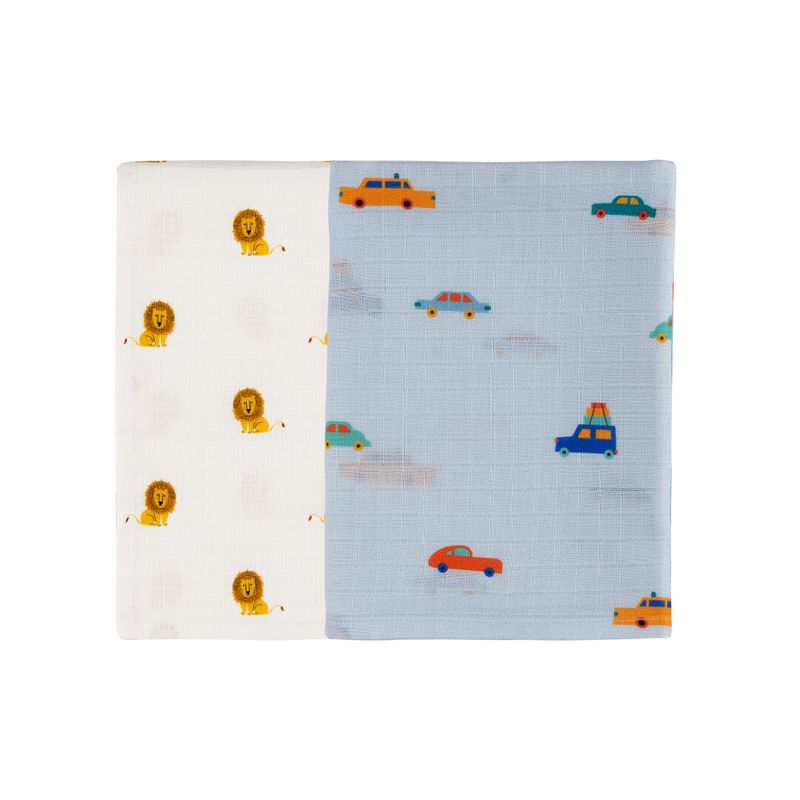 Organic Muslin Burp Cloth-Pack of 2