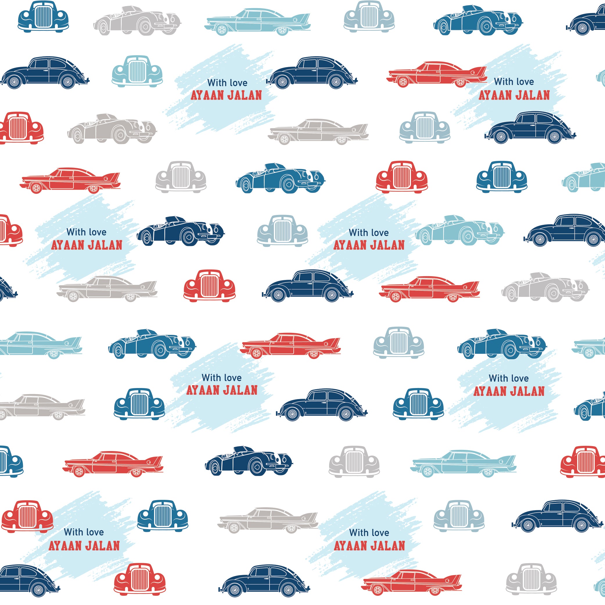 Personalised Wrapping Paper 19 x 26.5" - Set of 10
