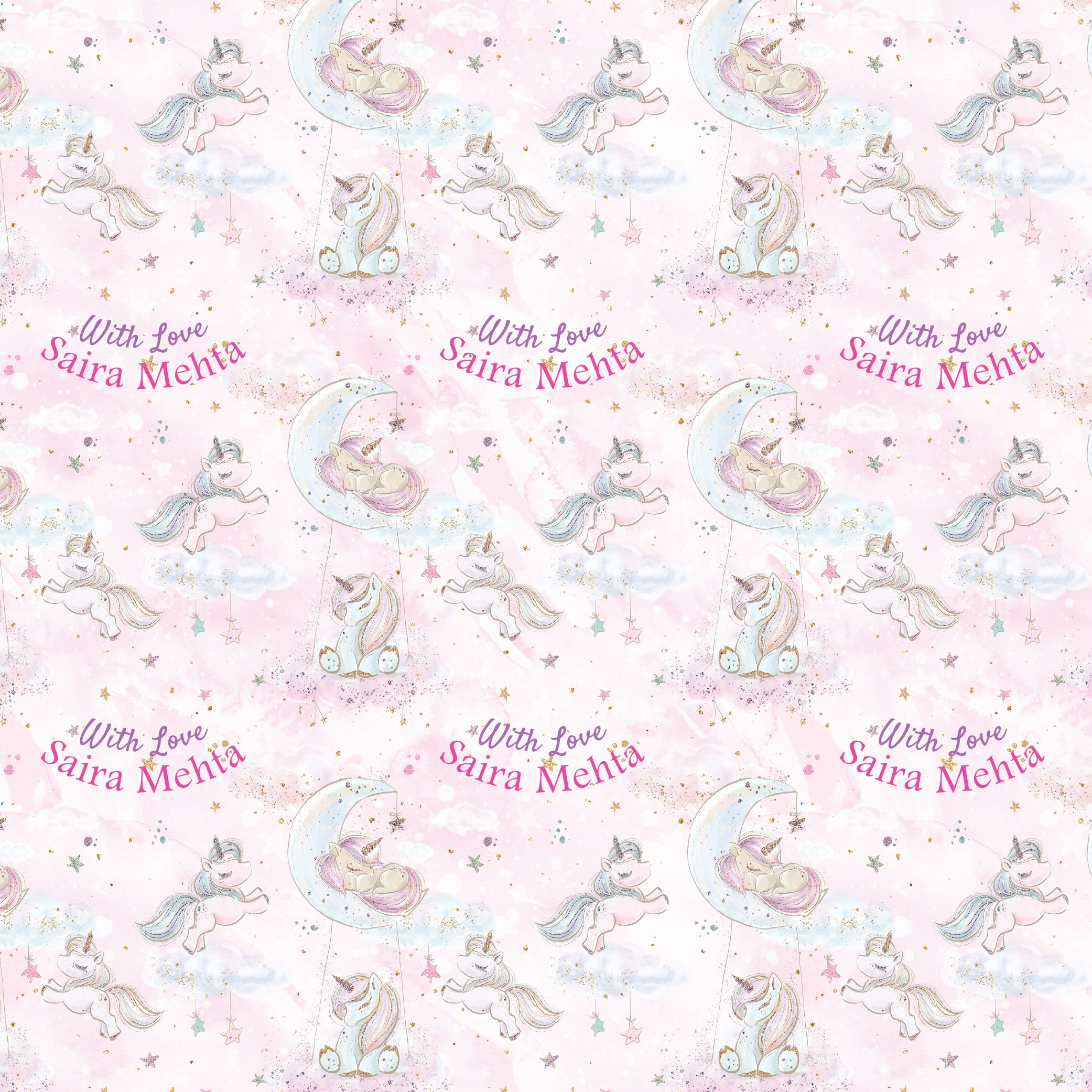 Personalised Wrapping Paper 19 x 26.5" - Set of 10