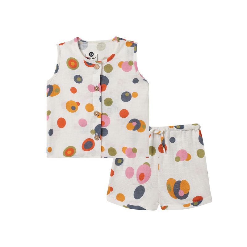 Organic Muslin Vest & Shorts Set