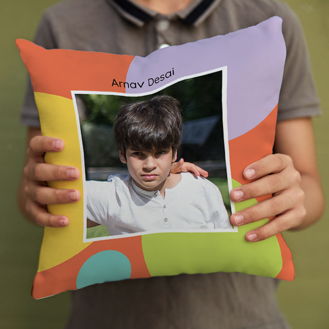 Personalised Photo Cushions - Polka
