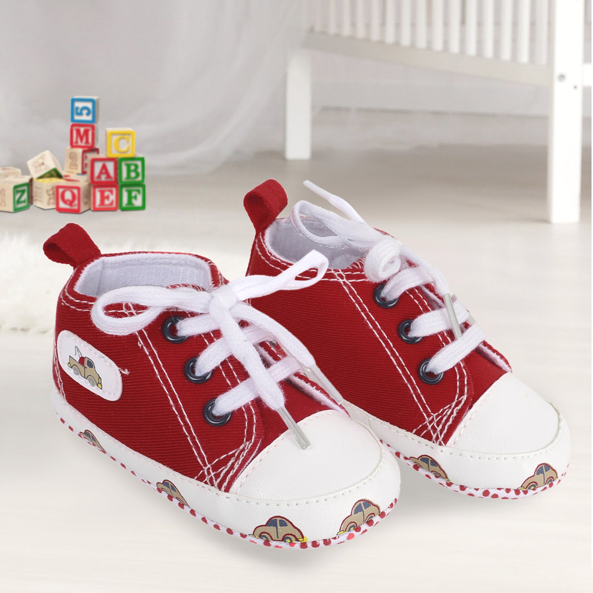 Baby Moo Car Red Sneakers