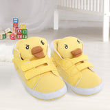 Baby Moo Yellow Ducklings Velcro Casual Booties