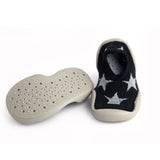 Jumping Star Black Slip-On Shoes