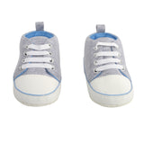 Baby Moo Grey Lace Up Sneakers