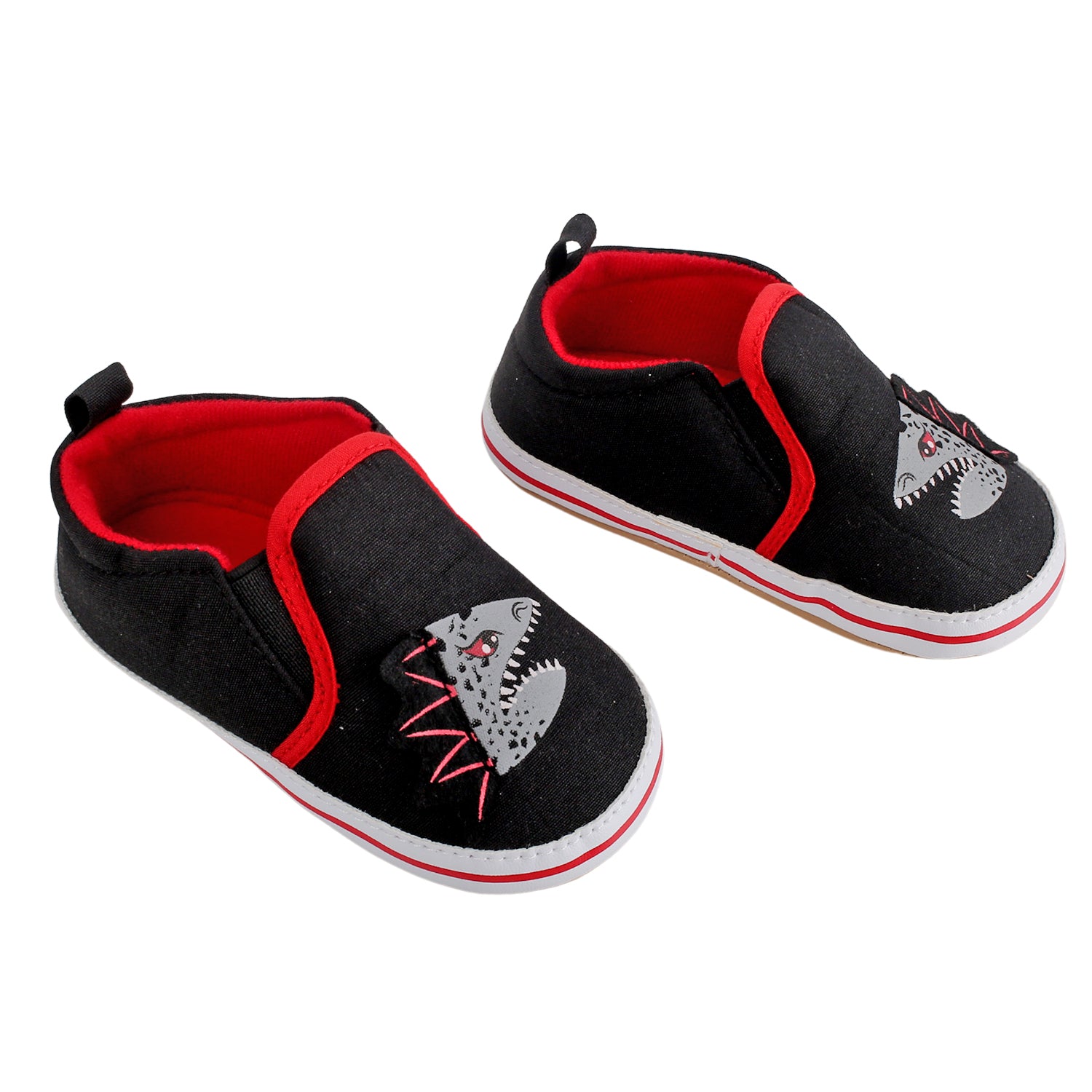 Baby Moo Monster Black Slip-On Booties