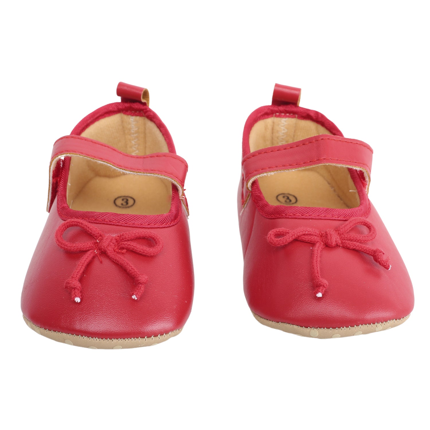 Baby Moo Dressy Bow Red Booties