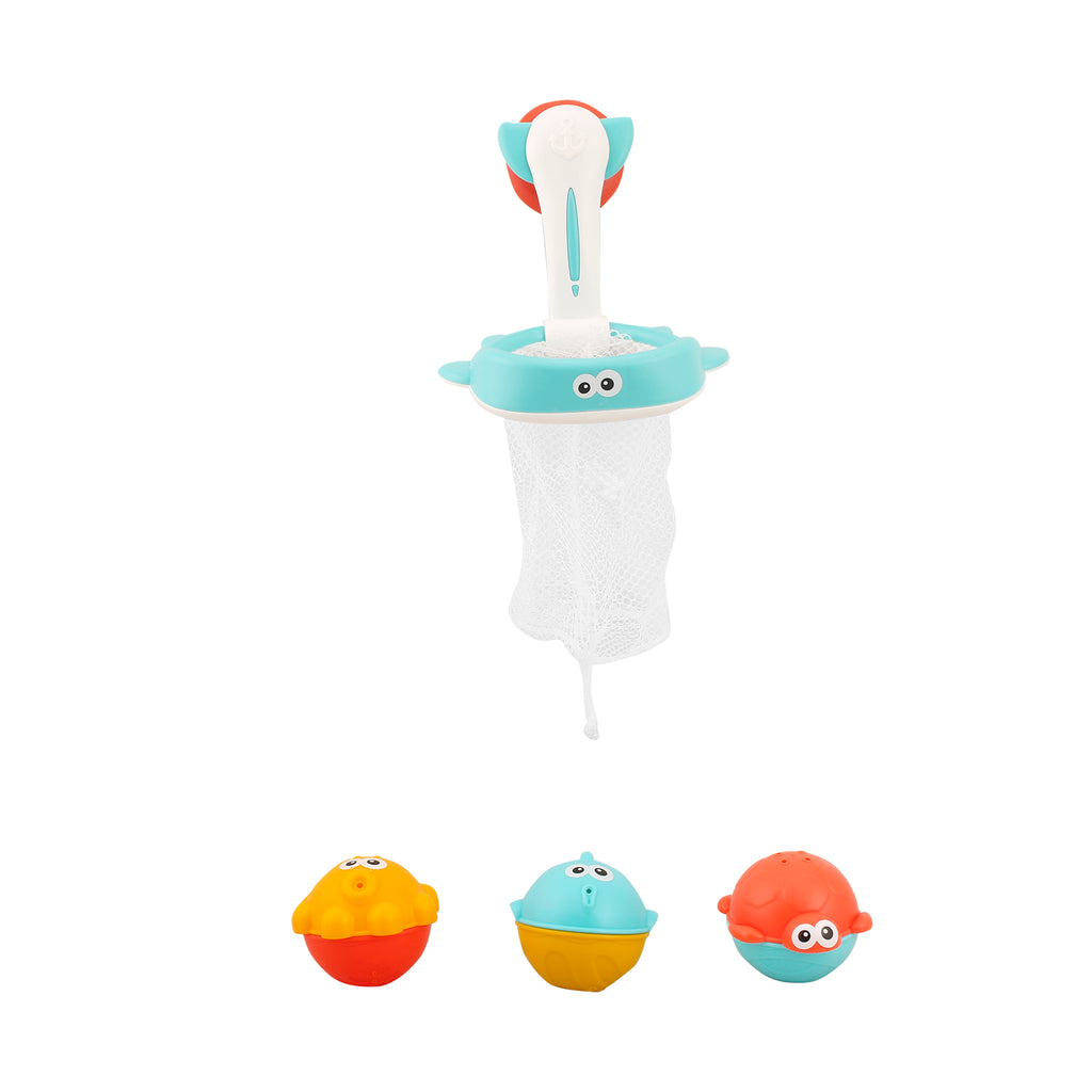 Baby Moo Catch The Fish Multicolour Set Of 3 Bath Toy