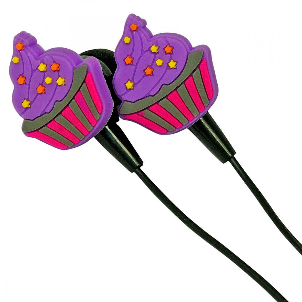 Cupcake Charm Earbuds