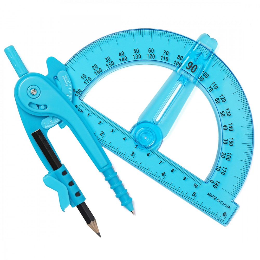 Bff Compass And Protractor Set - Blue