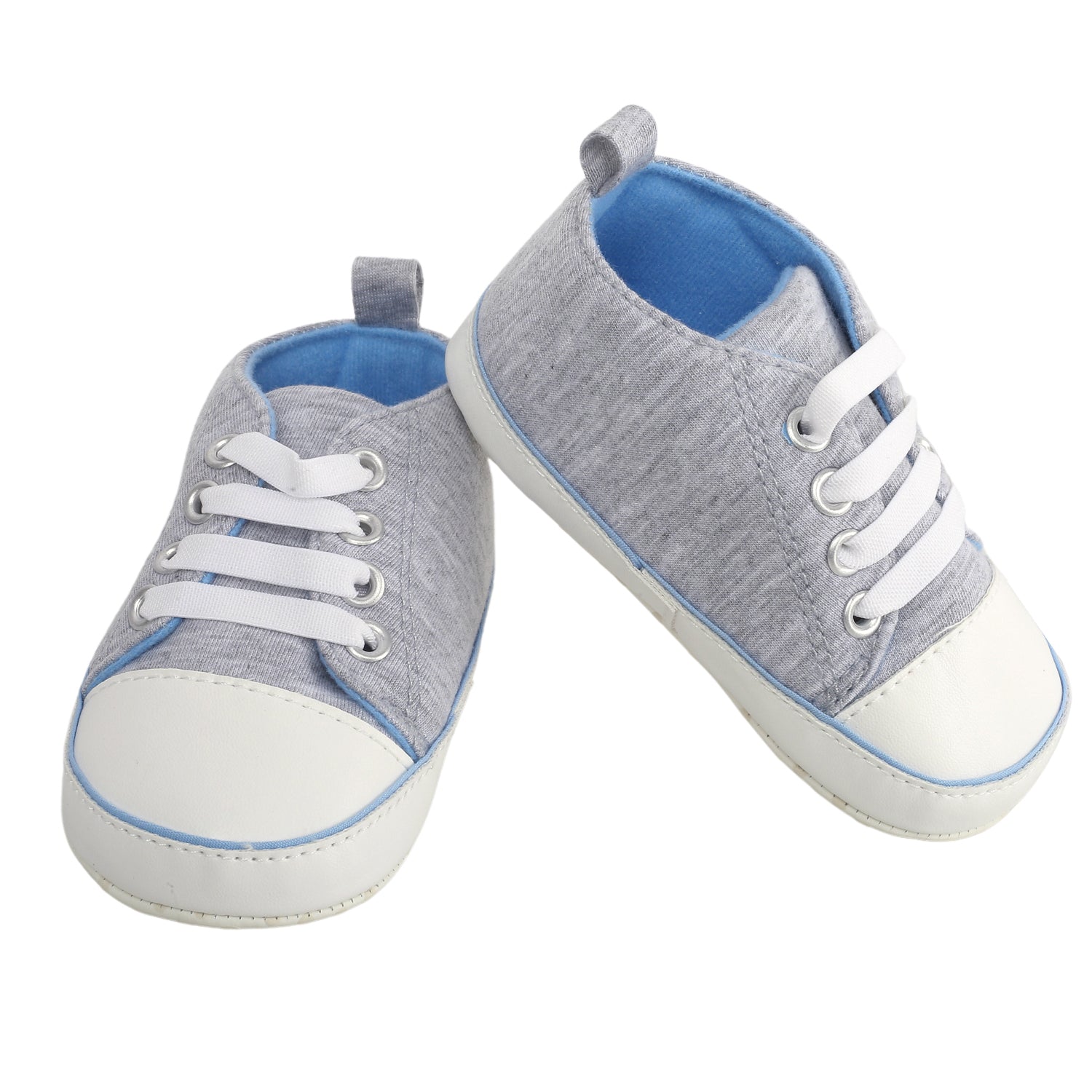 Baby Moo Grey Lace Up Sneakers