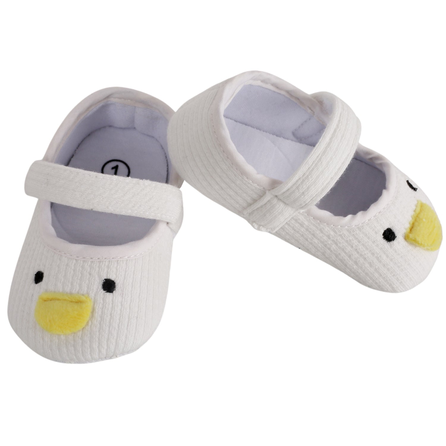 Baby Moo Ducklings White Booties