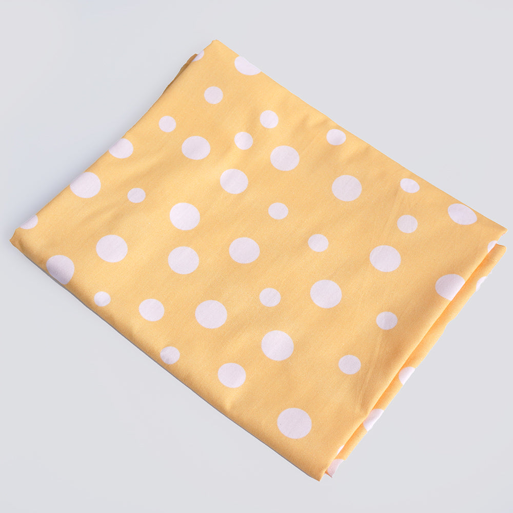 Cute Polka - Cot Bedsheet Set (Fitted)