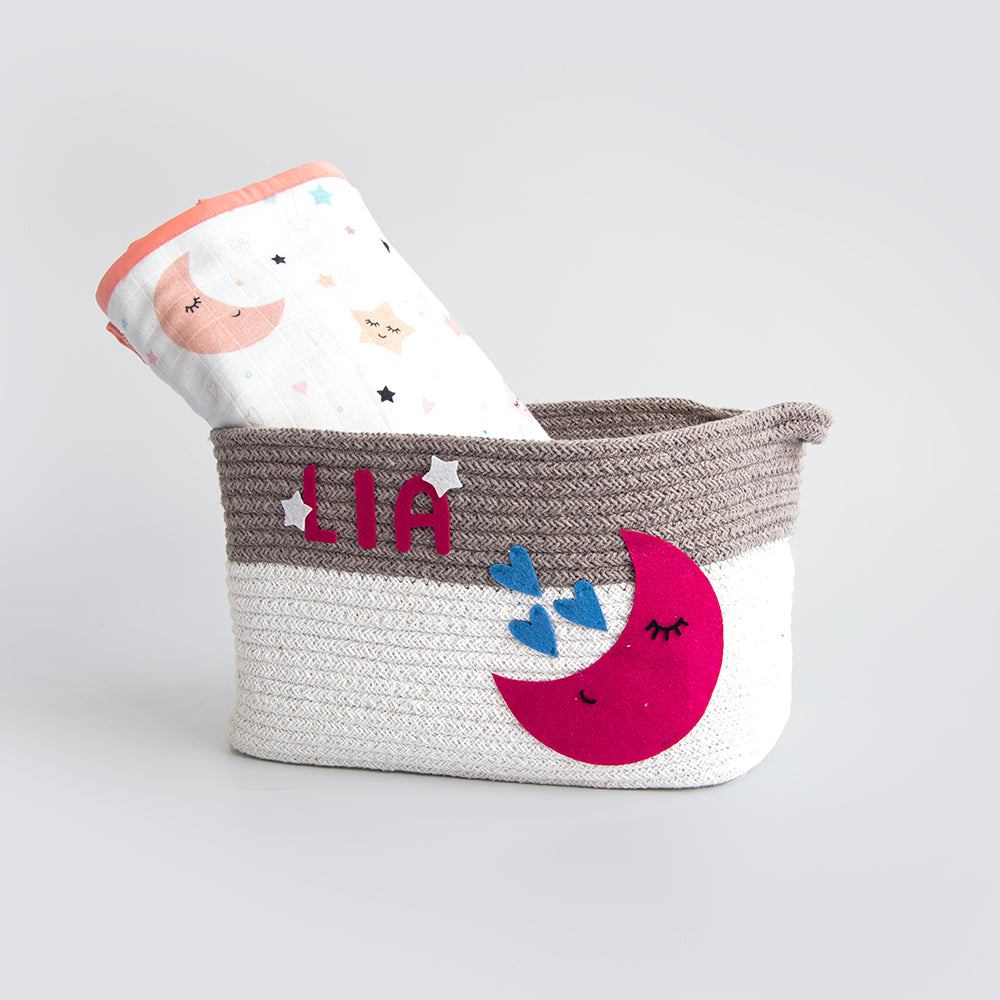 In The Sky- Cotton Rope Basket - Individual/ Set Of 2