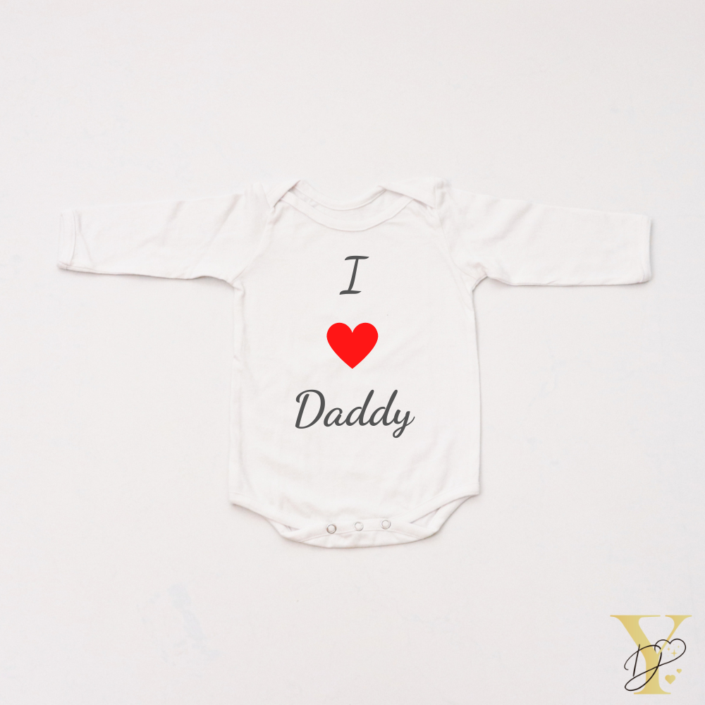 I Love Daddy Bodysuit (Full Sleeves)