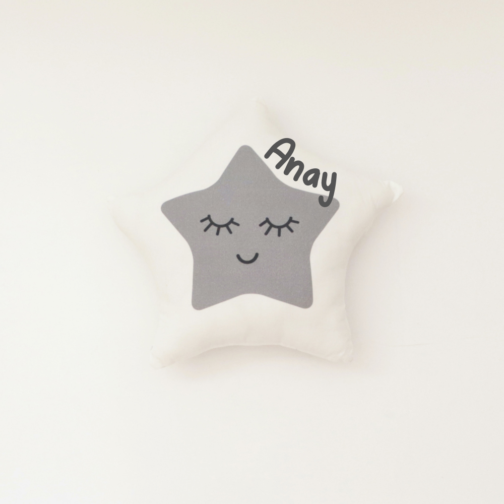 Star (Grey) - Shape Cushion