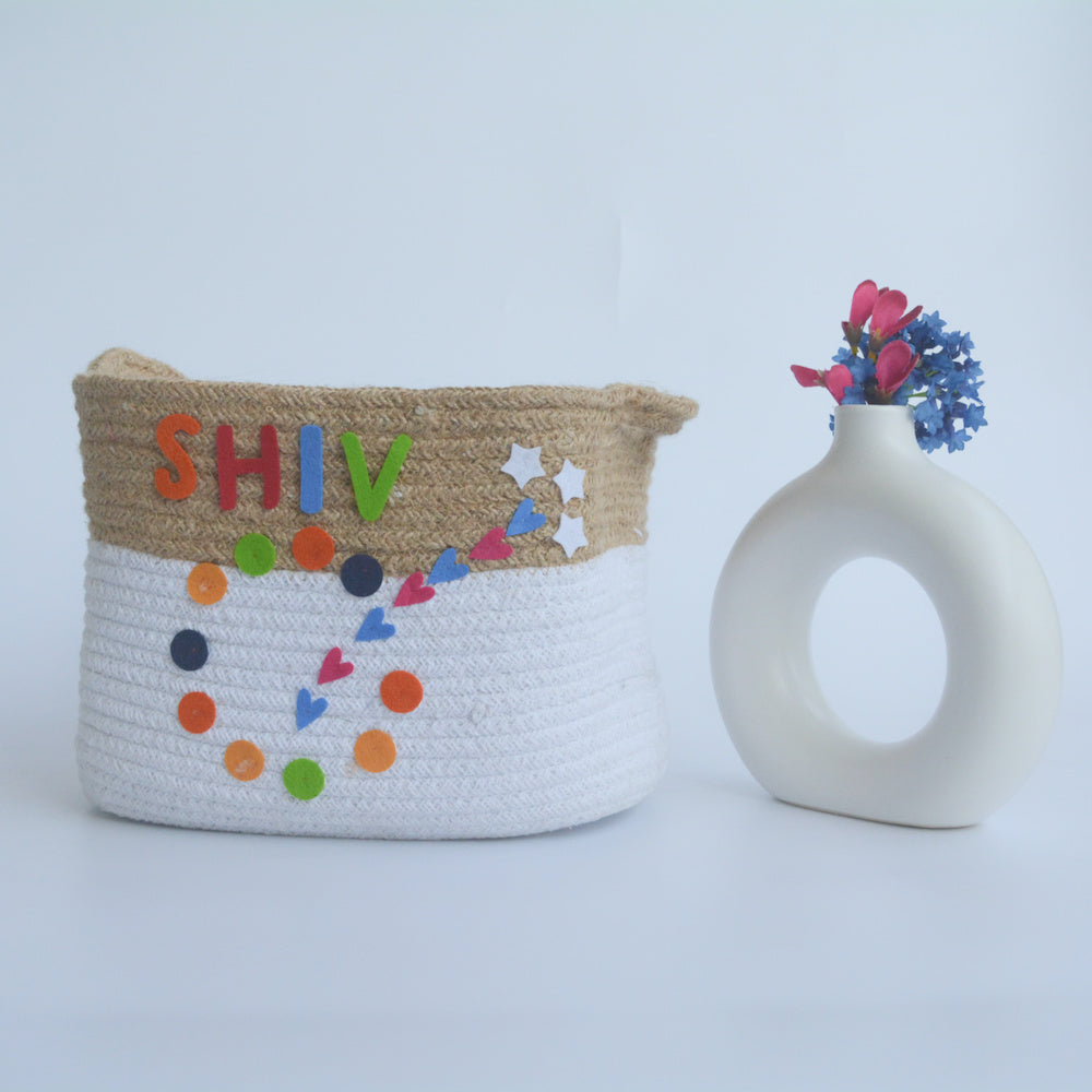 Colours - Cotton Rope Basket (Medium)