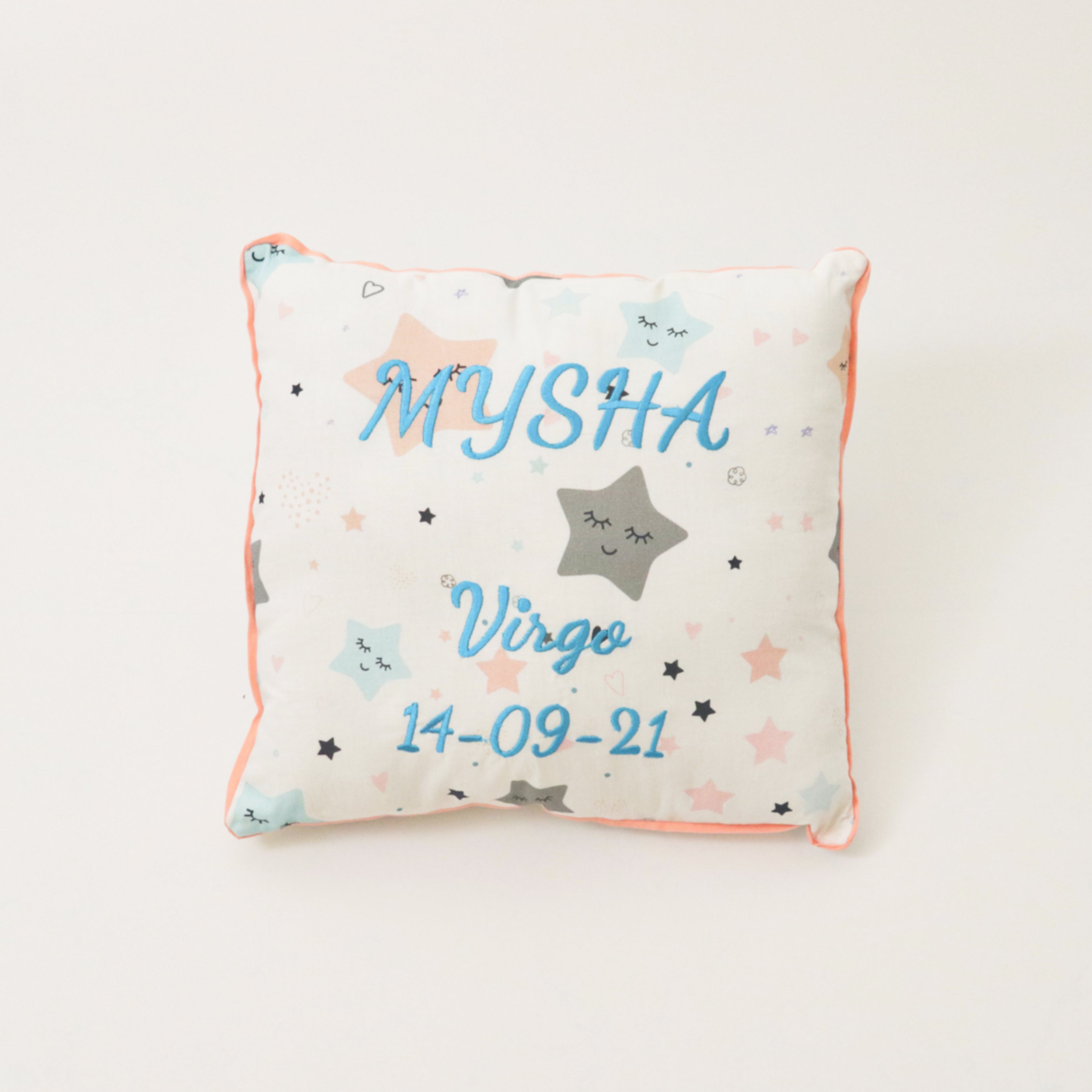 Twinkly Stars- Birth Stats Pillow