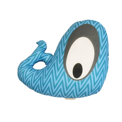 Little By Little Plush/Huggy/Toy Cushion Peter The Whale Pillow, Blue