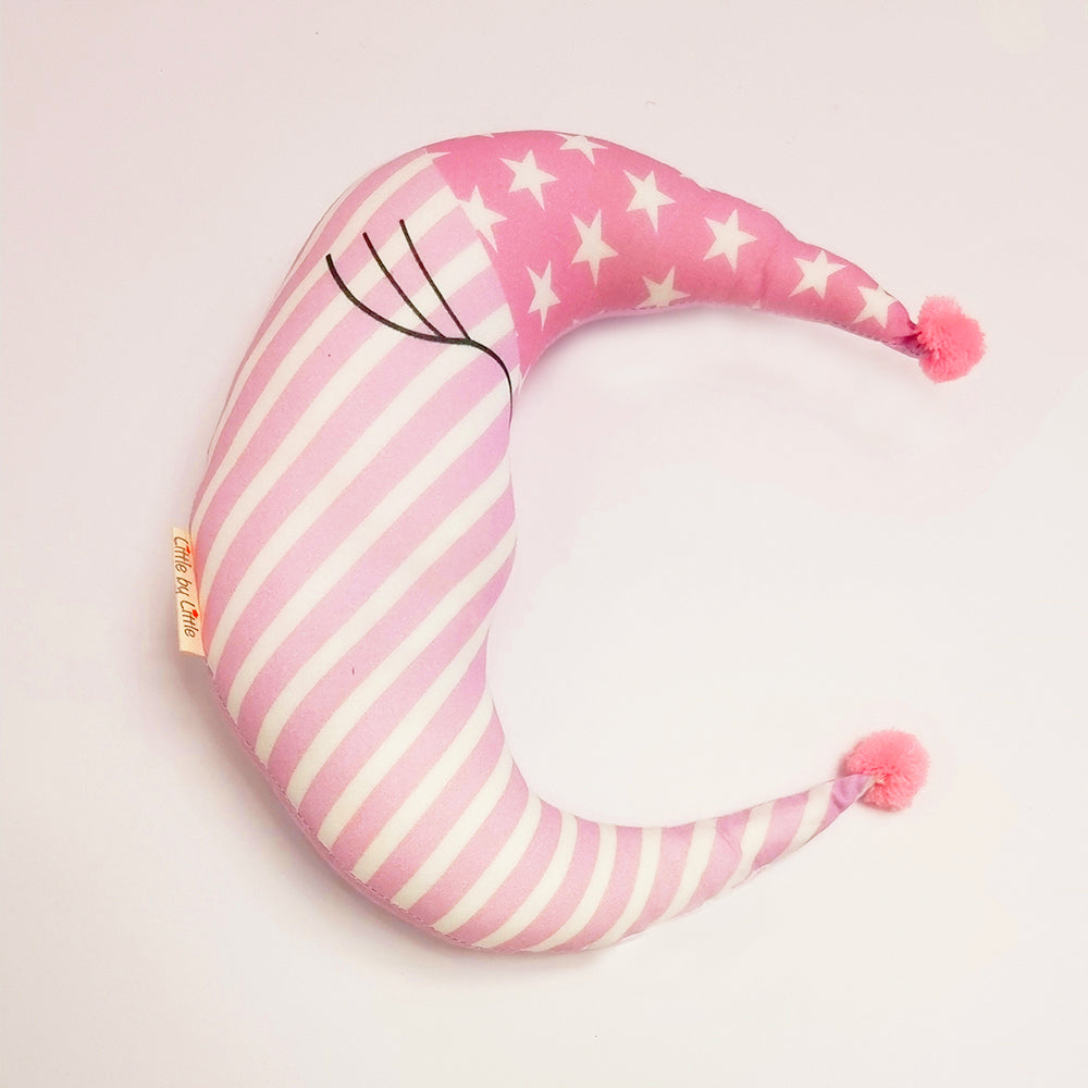 Little By Little Plush/Huggy/Toy Cushion - Skip The Moon Pillow, Pink
