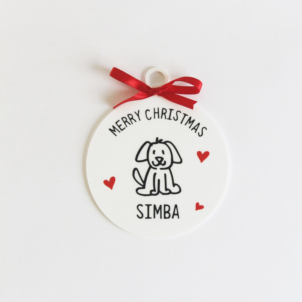 Personalised Christmas Doodle Ornament - 1 Doodle