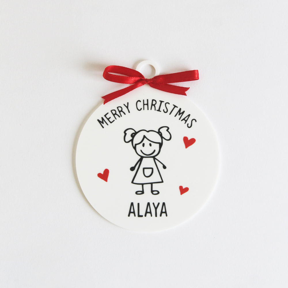 Personalised Christmas Doodle Ornament - 1 Doodle