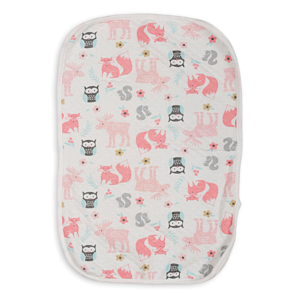 Baby Moo Burp Cloths For Drooling And Feeding Pack Of 3 Forest Pink