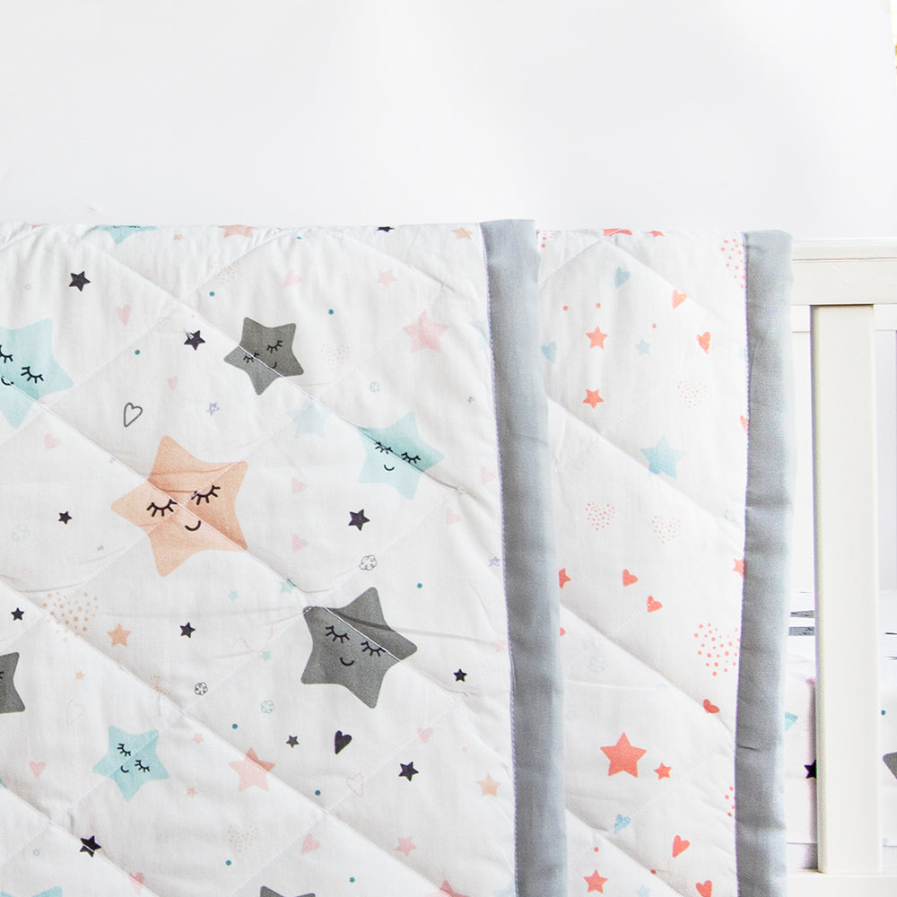 Twinkly Stars - Reversible Comfort Quilt