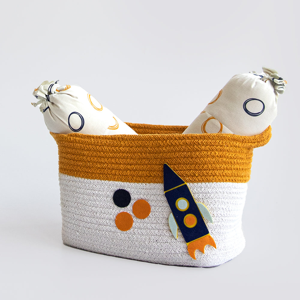 Child Of The Universe- Cotton Rope Basket - Individual/ Set Of 2