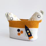 Child Of The Universe- Cotton Rope Basket - Individual/ Set Of 2