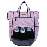 My Milestones Diaper Bag- Backpack Suave - Peach Mosaic