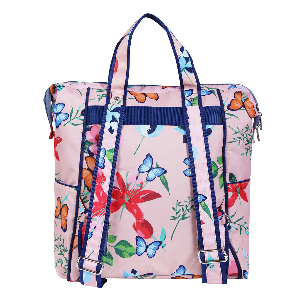 My Milestones Diaper Bag Suave - Peach Floral