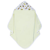 My Milestones 100% Premium Cotton Single Layered Terry Hooded Baby / Toddlers Bath Towel - Lemon Yellow Stripes