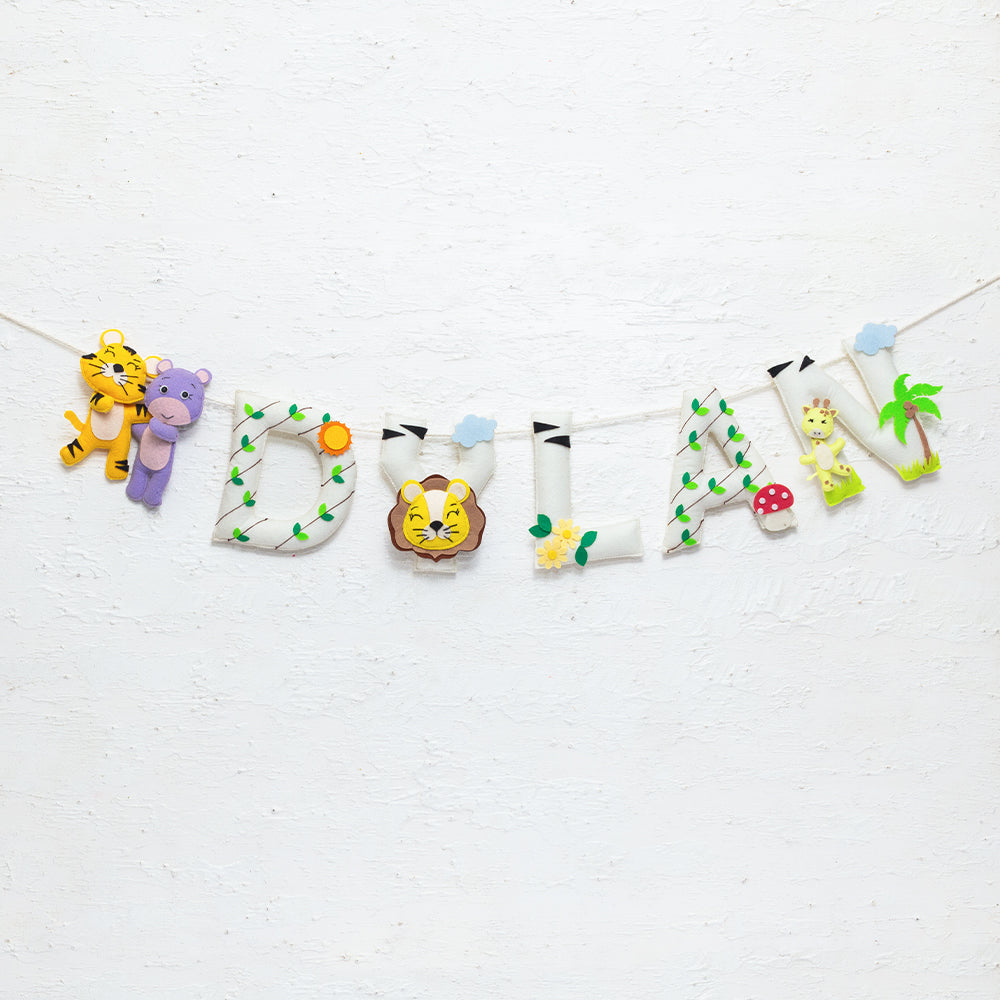 Happy Forest Name Bunting / Garland