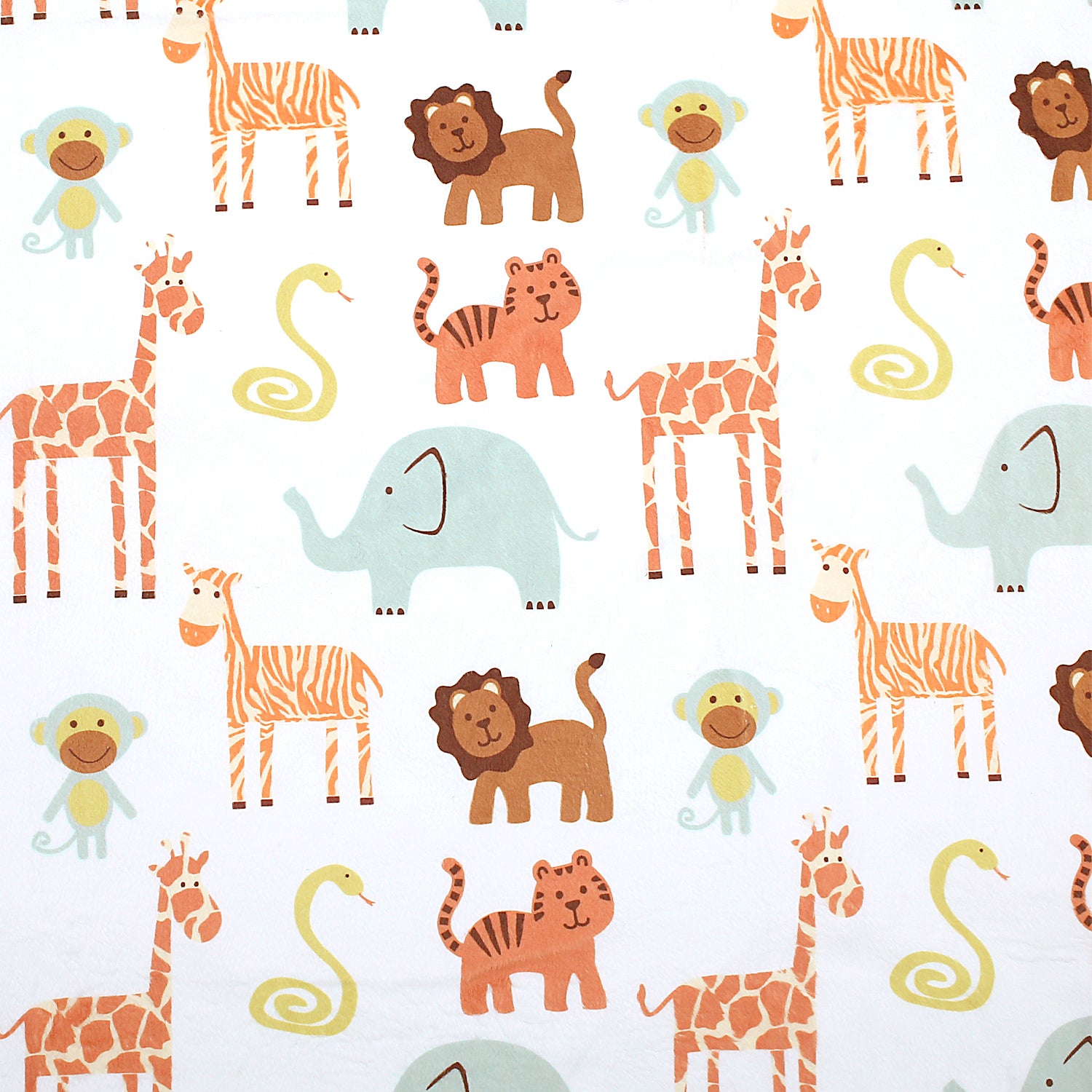 Baby Moo Animal Kingdom White And Brown Blanket