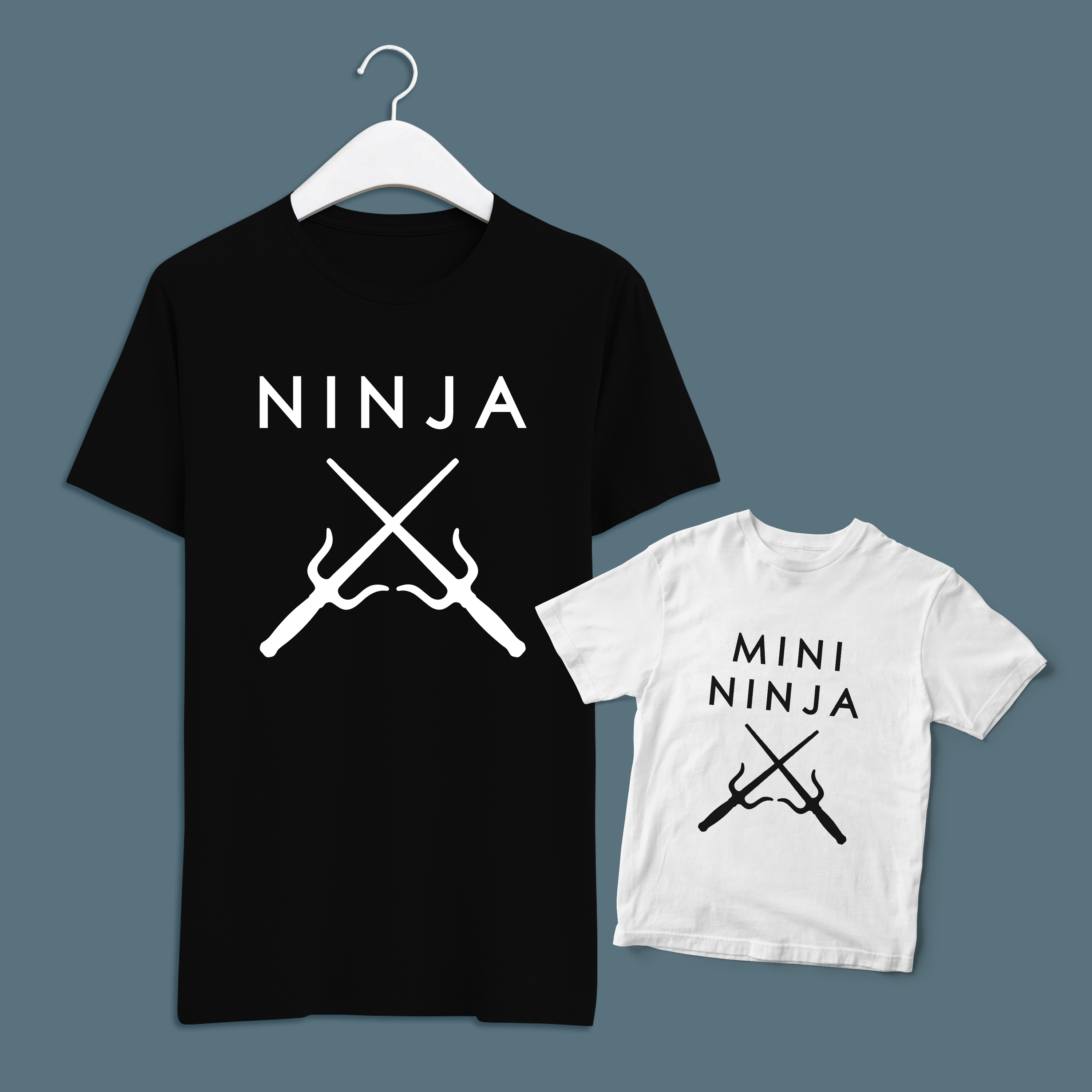 Fathers Day Set  (T shirt + Onesie) - Ninja